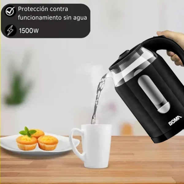 Jarra Eléctrica de vidrio de 2 Litros Boma - Imagen 2